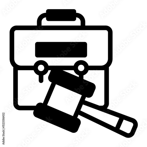 An icon symbolizing corporate laws, representing business regulations, compliance, and legal governance. Suitable for enterprises, legal firms, and financial sectors. (Mixed Style)