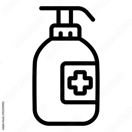 sanitizer Line Icon