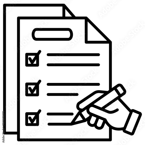Survey Outline Icon
