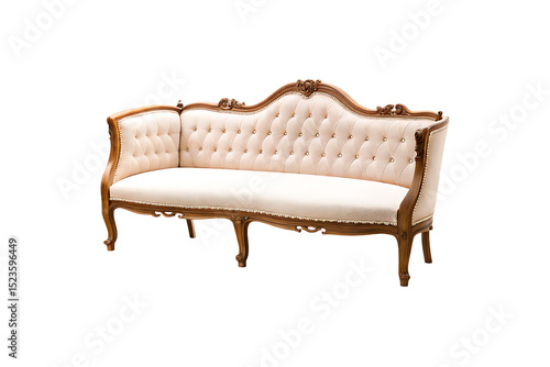 available upholstered bench isolated on white background PNG