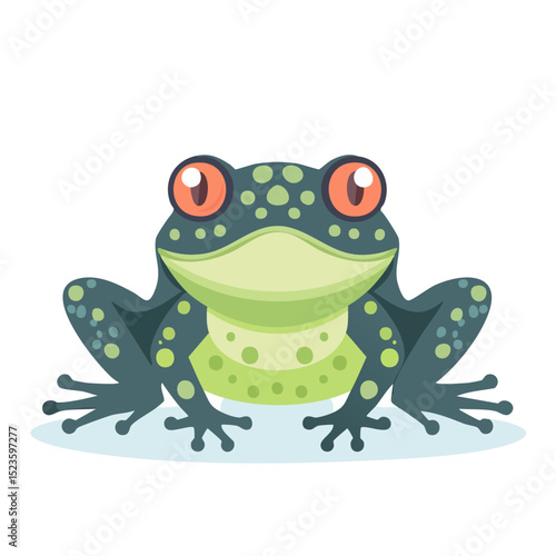 A creepy glowing-eyed toad, great for magical or haunted potion-themed designs