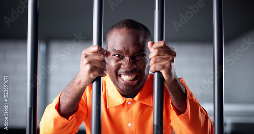 Fototapeta The Lawyer Visiting A Convicted Client