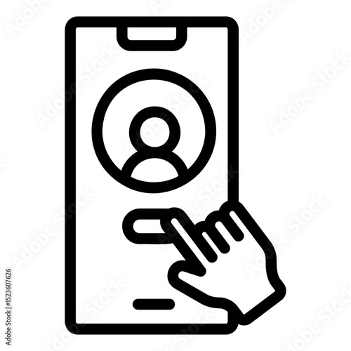 videocall Line Icon