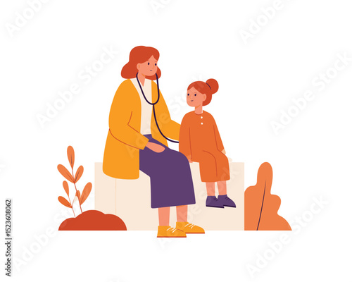 Two men chatting outdoors in casual outfit flat vector perfect for street style or friendly meetup scenes