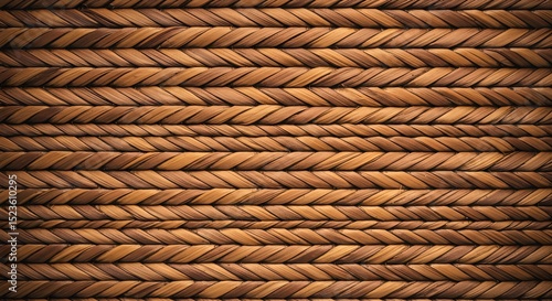Woven Texture Photo: Brown Wicker Background