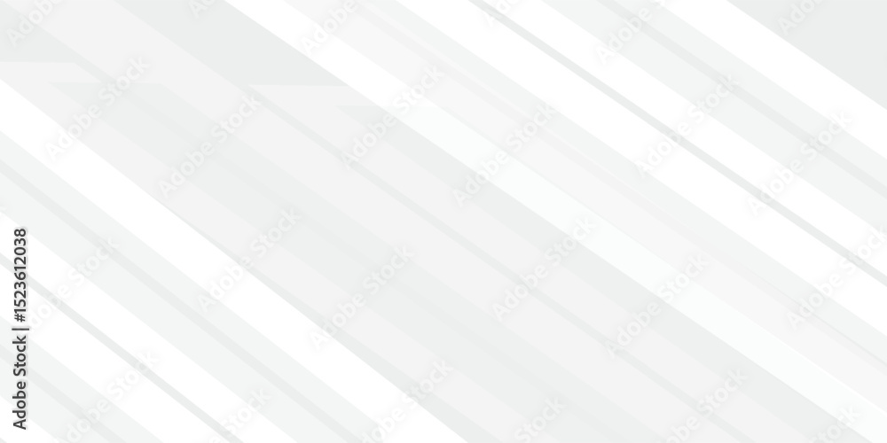 Obraz premium White geometric abstract background overlap layer on bright space with diagonal shapes decoration. Modern graphic design element technology style concept for banner, flyer, card, or brochure cover