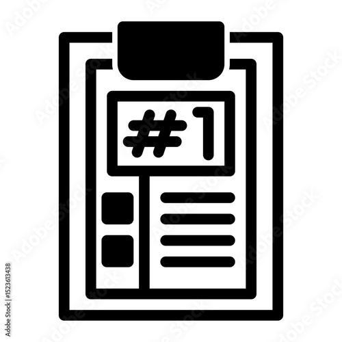Urgent Priority Icon - Mixed Style for Task Arrangement & Clipboard.