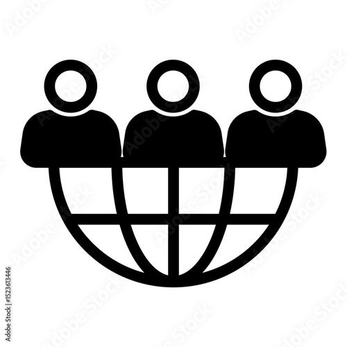 Recruitment Outsourcing Icon - Mixed Style for Employee Management.
