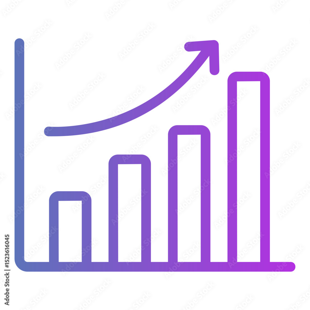 statistics Gradient icon statistics Gradient icon