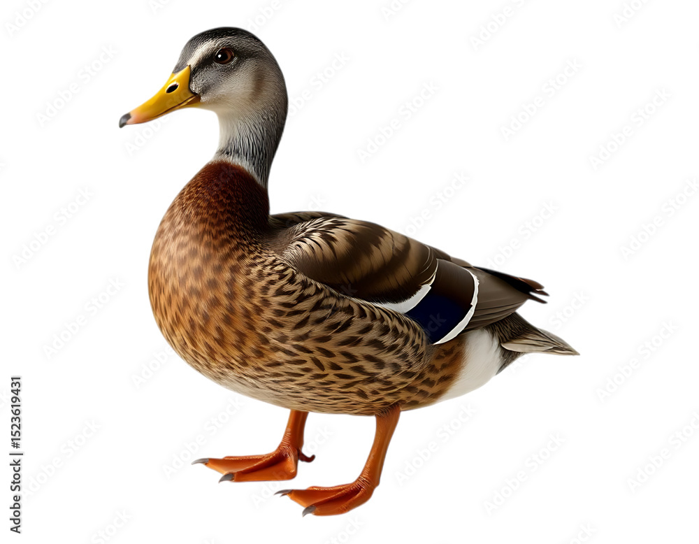 Obraz premium Mallard Duck in Realistic Style