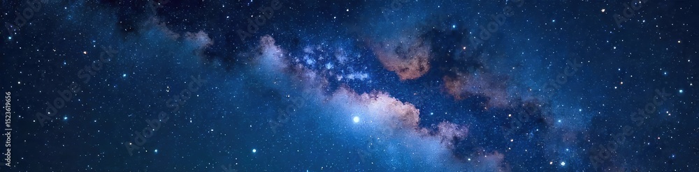 Fototapeta premium A breathtaking night sky filled with countless stars, creating a mesmerizing celestial connection Perfect for illustrating concepts of infinity, wonder, and the vastness of space , nature, beauty