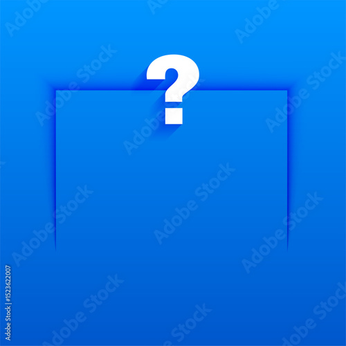 clearing doubts with a question mark background design