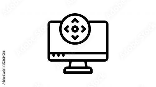 Wallpaper Mural button minimalist stroke animation Torontodigital.ca