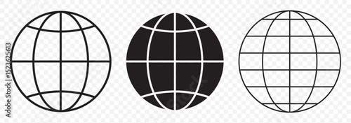 world planet icon. world globe icon. earth globe flat design icon. isolated on white background. vector illustration. world globe isolated on Transparent Background. EPS 10.