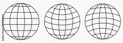 Globe vector icon design. globe icon. Earth icon set. internet globe icon set, globe icon vector illustration on Transparent Background. EPS 10.