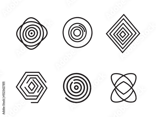 Kinetic Energy Concept Art Thin Line Graphics