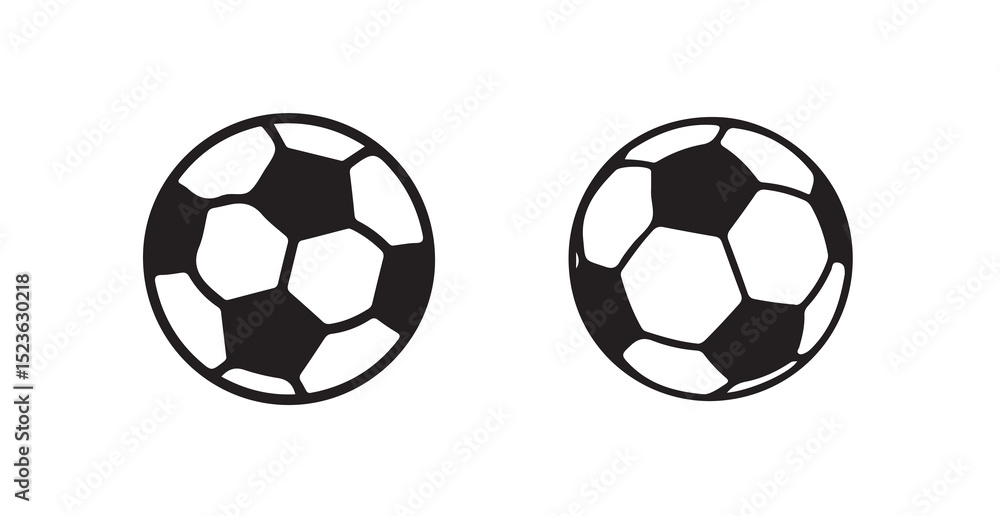 Soccer ball icon. football simple black style symbol sign for sports apps and website, vector illustration eps 10. Soccer ball icon. football simple black style symbol sign for sports apps and website, vector illustration eps 10.