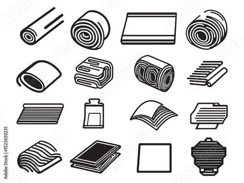 Laminating Sheets 2D Line Art Ultra Minimalist