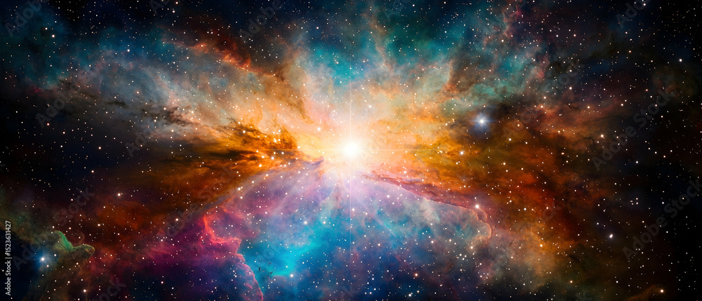 Fototapeta premium Colorful Nebula In Deep Space