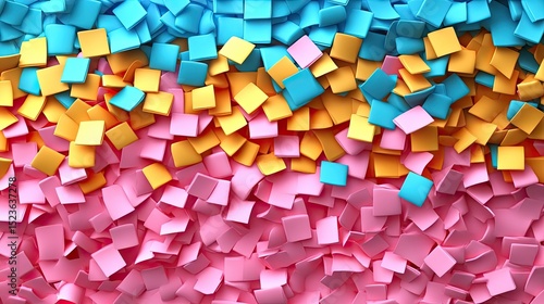 Colorful Square Abstract Background.