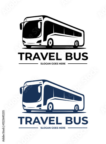 travel bus logo design template