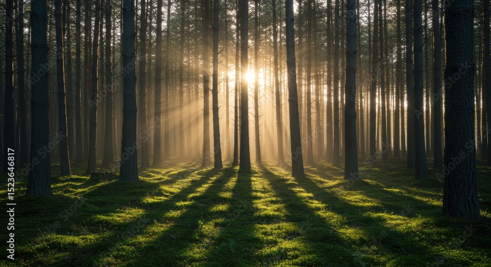 Fototapeta premium Enchanted Pine Woodland