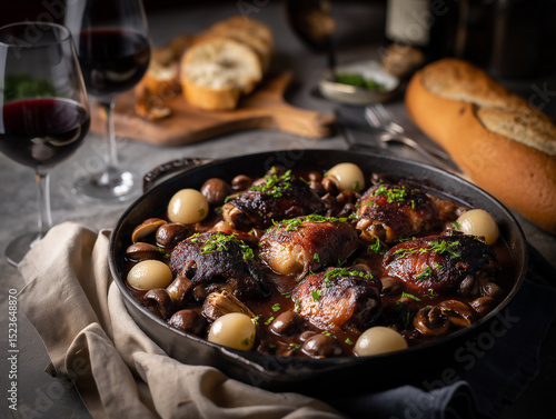 Chicken Coq au Vin Recipe A Classic French Dish with Wine and Mushrooms