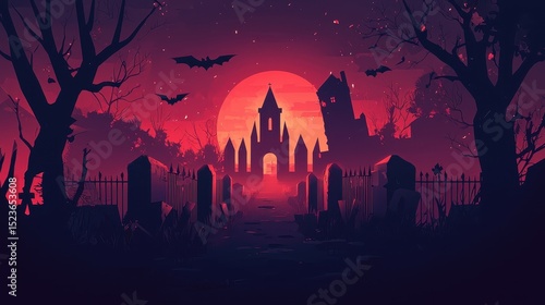 Abstract Halloween Minimalist Background Design