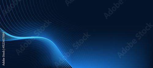 Technology digital flow background, modern tech banner, corporate business concept, hi-tech abstract background for presentation business or tech event poster EPS 10