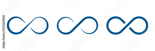 infinity icon set vector infinite, eternity, infinity, endless, loop, unlimited, icons, symbol