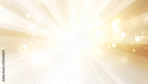 輝く金色の光が広がる幻想的背景
