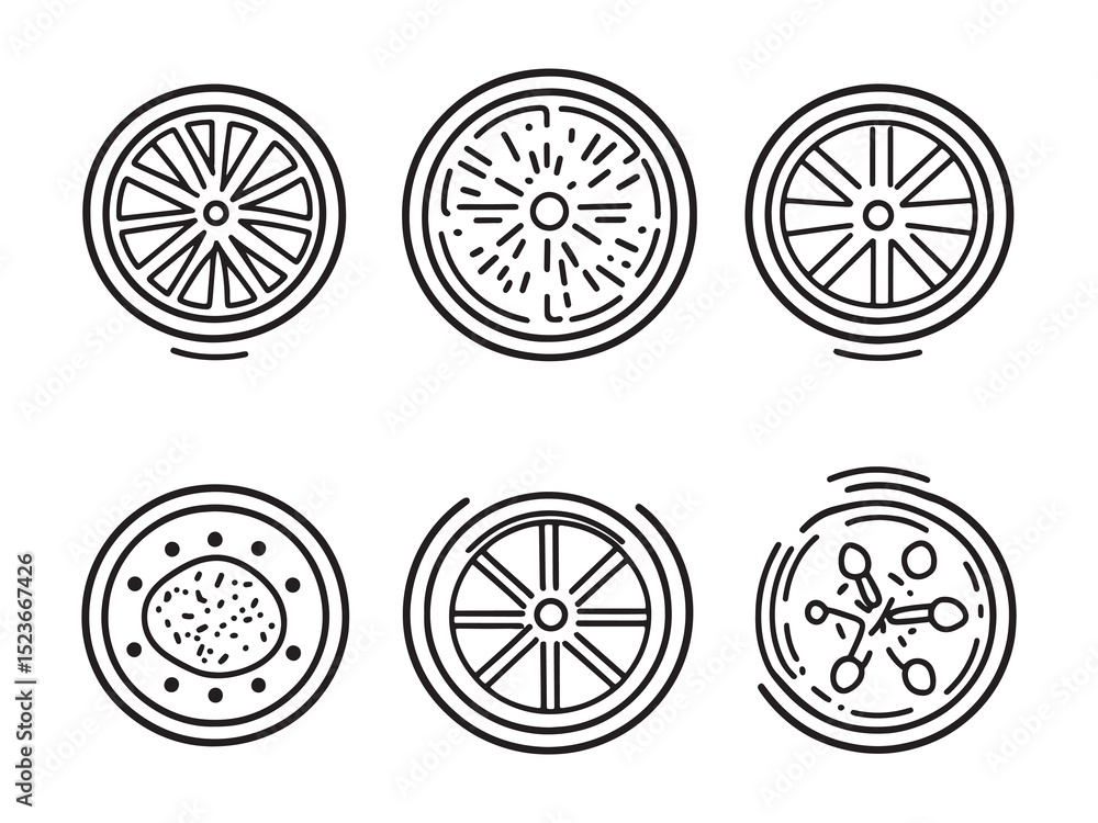 Tarte Tatin Minimalist 2D Line Art Tarte Tatin Minimalist 2D Line Art