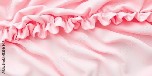 Soft, ruffled pastel pink fabric with a wavy texture,  backdrop,  light pink