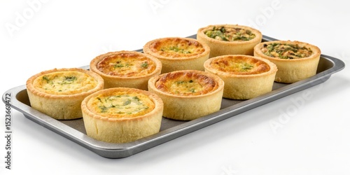 Mini Quiches on Baking Tray...