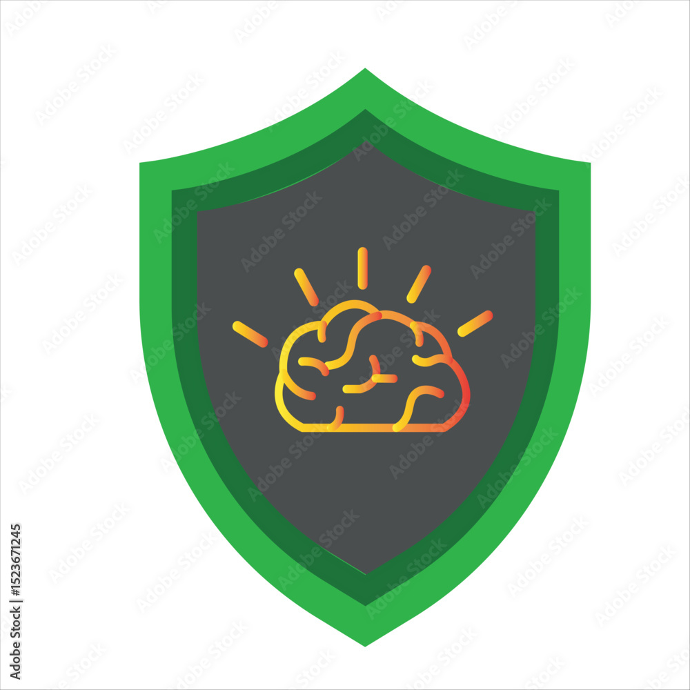 Obraz premium vector illustration of a shield