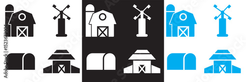 Icons related to barn. Vector pictograms of body organs icon. Vector for websites, mobile interfaces, presentations, banner, visual branding etc. Vector illustration. EPS 10
