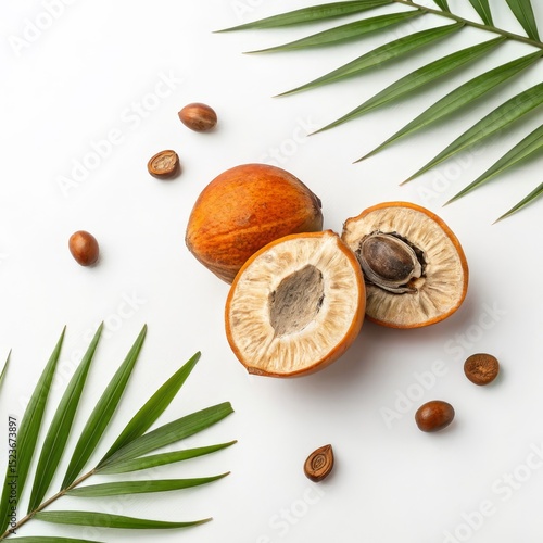 Tropical Palm Fruit with Se...
