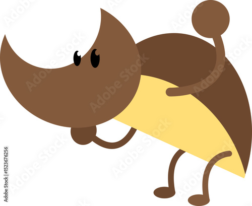 rhino beetle bug instect cartoon