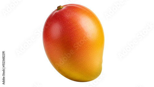 Ripe Mango Fruit Isolated on White Background