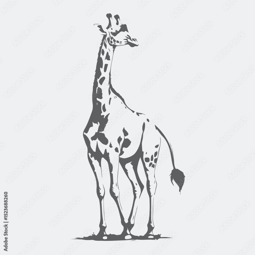 Naklejka premium giraffe vector illustration