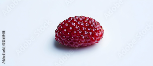Single Red Berry On White Background