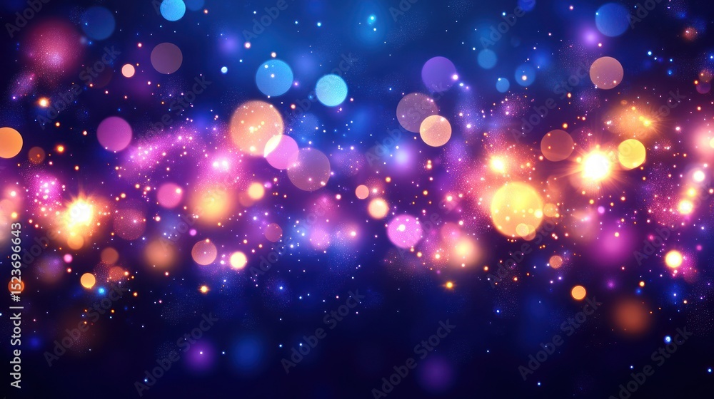 Fototapeta premium Abstract bokeh background with vibrant colors