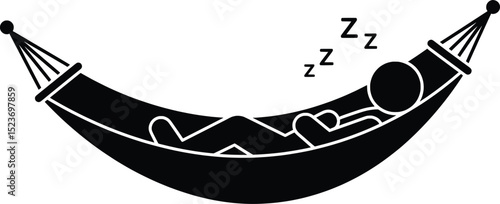 Relaxing Hammock Vector Illustration A Peaceful Sleep
