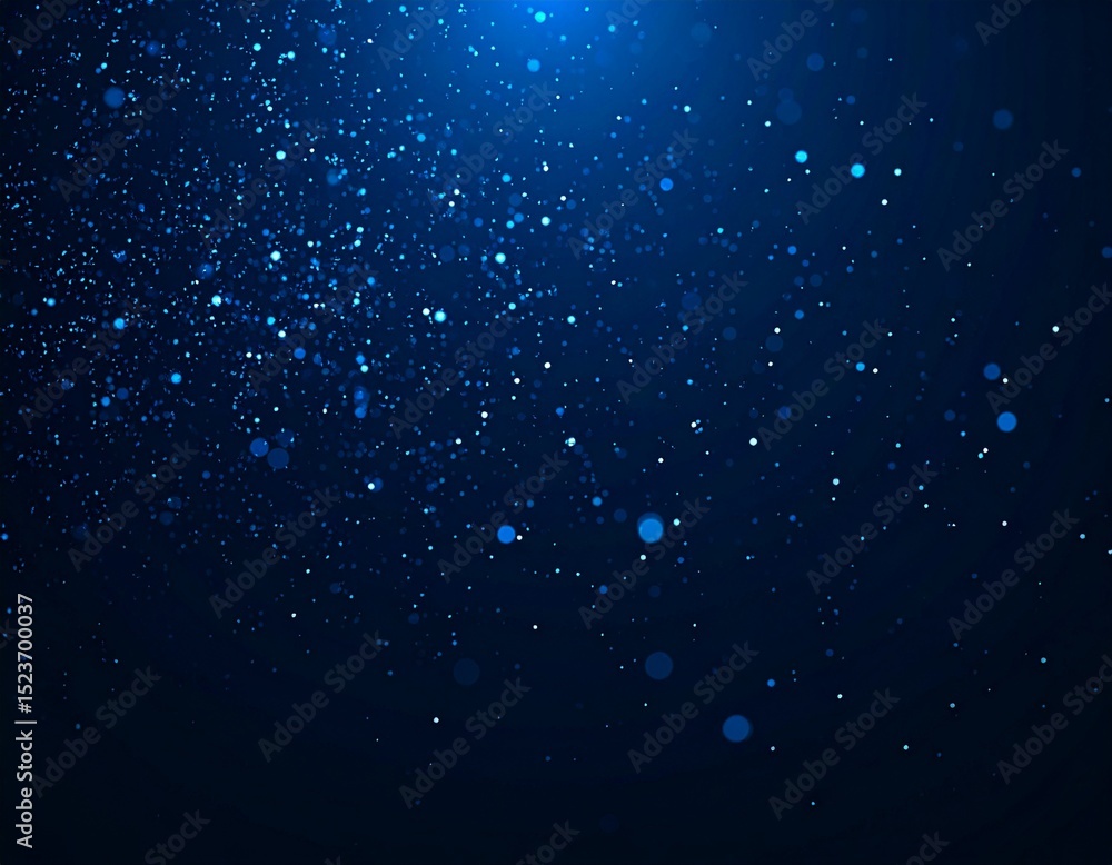 Fototapeta premium 宇宙のきらめき 青い星屑パーティクルパック