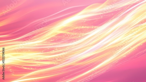 Wallpaper Mural Bright, sweeping waves of pink and yellow light, motion blur creating a sense of dynamic flow across the widescreen 
 Torontodigital.ca