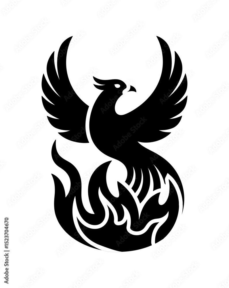 Fototapeta premium phoenix vector icon