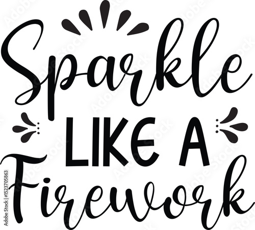 Patriotic 4th of July SVG Typography Design