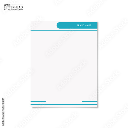 free mockup vector of blank letterhead