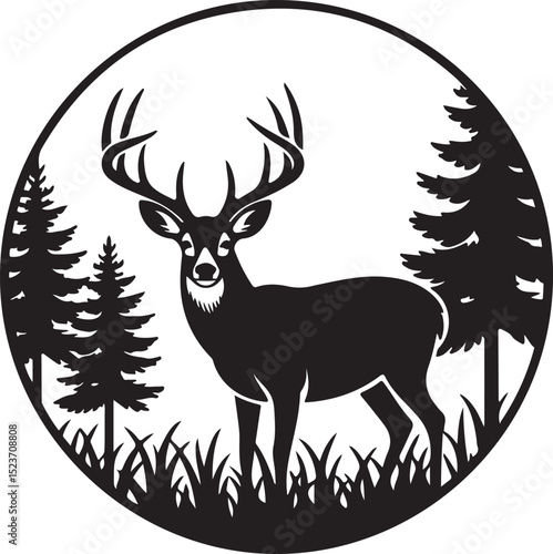 Mountain Deer SVG – Wild Forest Silhouette for Rustic Crafts

Stag in the Mountains – Outdoor Wildlife Clipart for Decor

Deer and Pine Trees SVG – Majestic Buck Design for DIY Projects

Wild Deer Sil