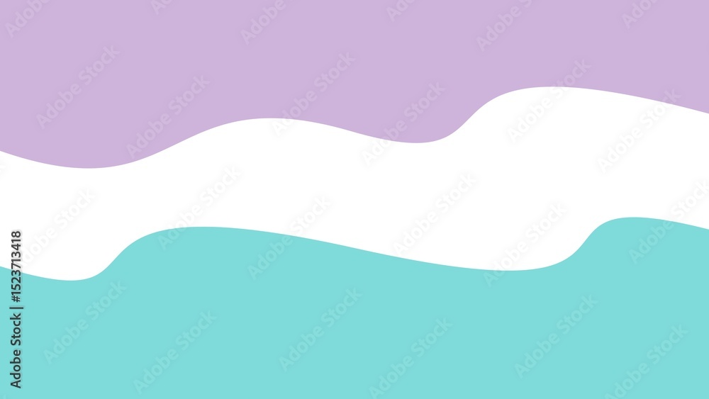 Obraz premium side wave blue green pastel color background lavender aqua sky
